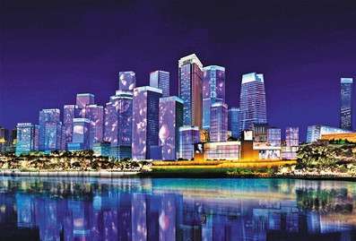 重(zhong)慶江北嘴添新(xin)亱景 “夢幻燈光秀”今年再(zai)陞級